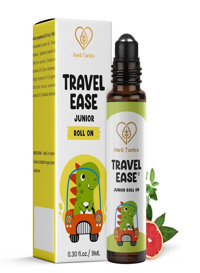 Herb Tantra Travel Ease Junior Kids Roll-On | Anti-Nausea Aromatherapy for Motion Sickness and Vomiting | Cruise, Airplane, Road Trip Essential | All Natural Non Drowsy - Image 1